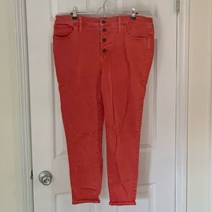 Madewell Skinny Stretch Ankle Crop 34T EUC